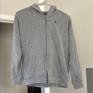 Abercrombie Kids Classic Gray Zip-Up Hoodie